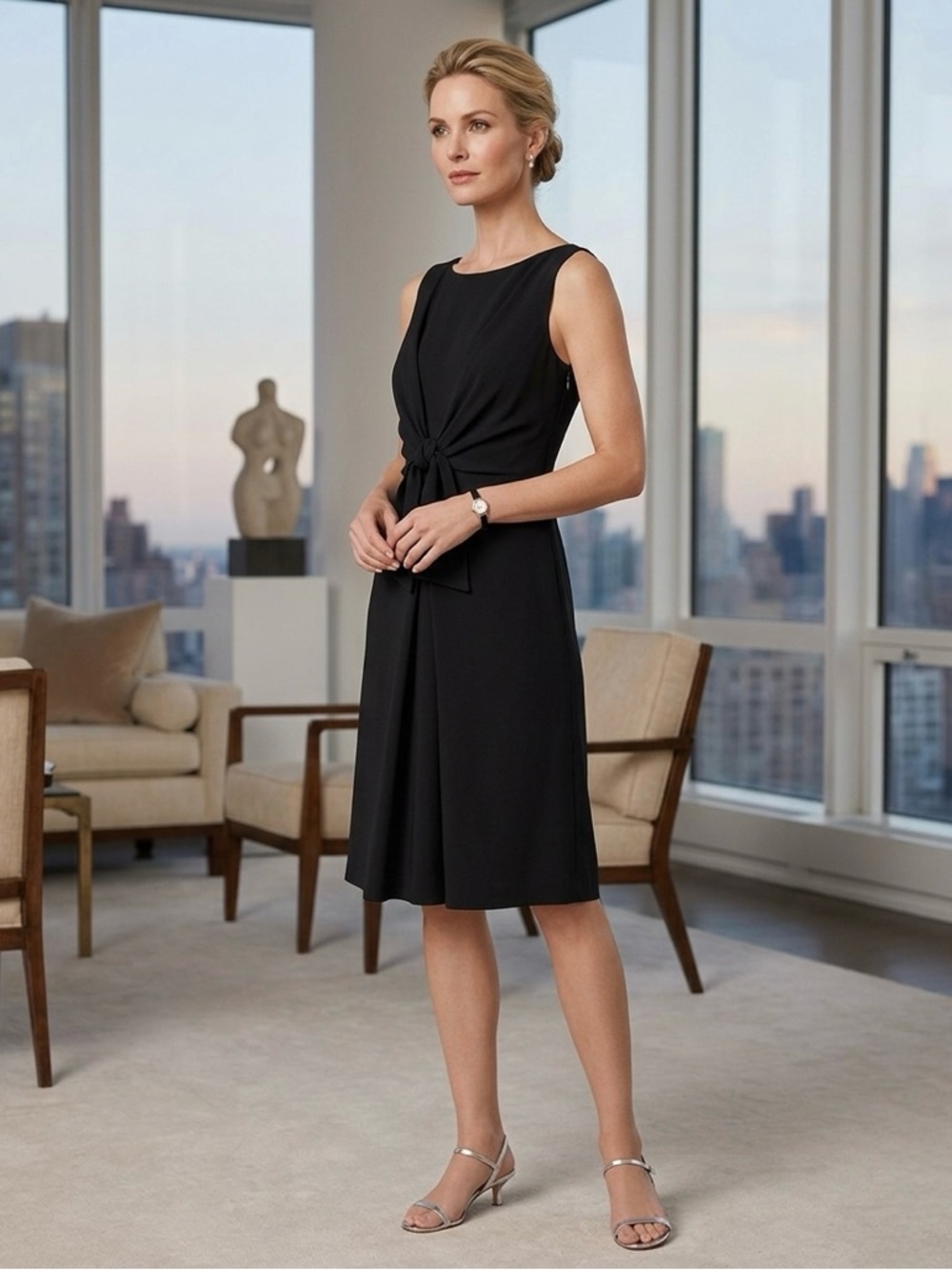 Carolina Herrera Women’s Black Dress Size 4 Sleeveless Designer Party Cocktail